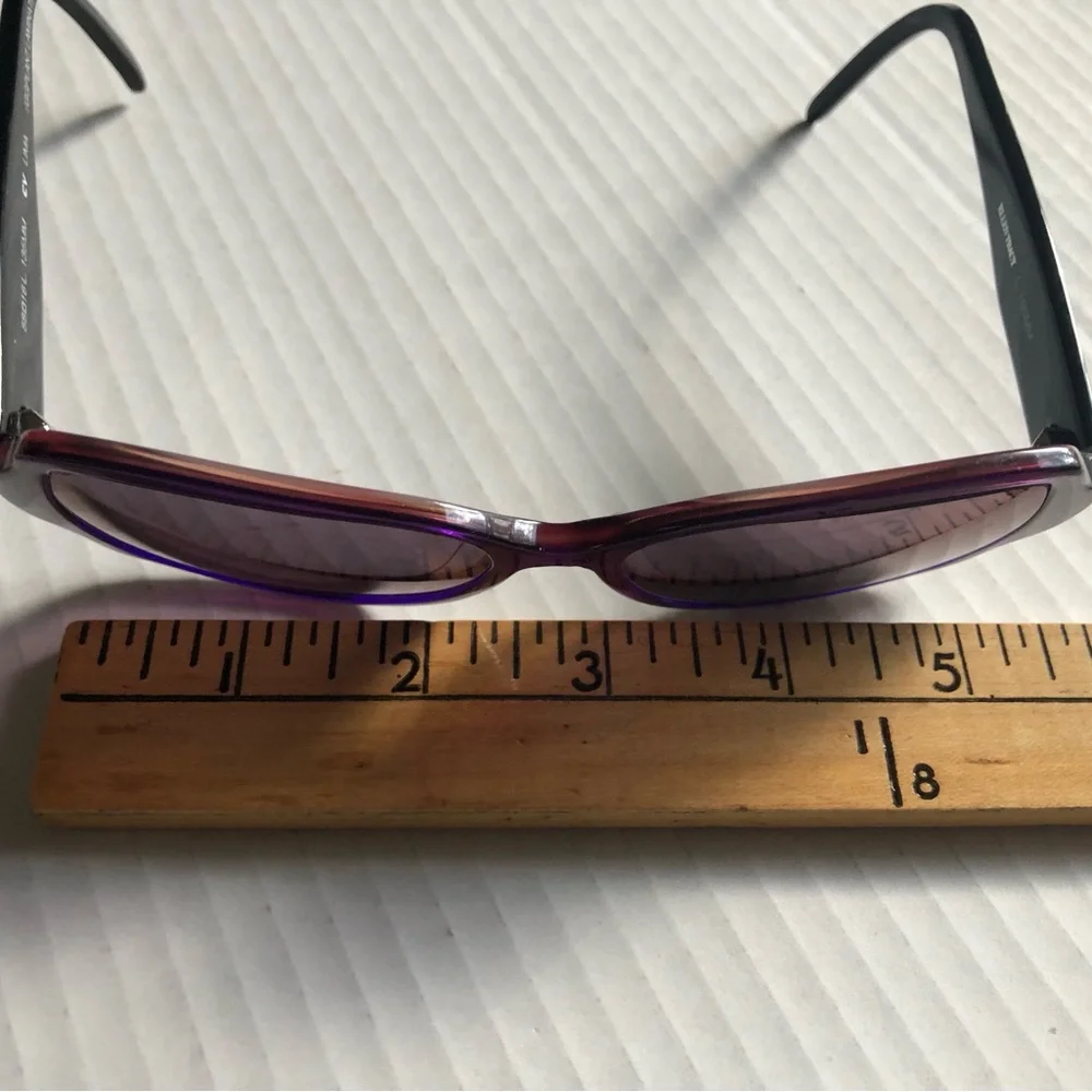 Ellen Tracy Lima eyeglasses‎ soft rectangular frame 58016L. 135mm eggplant